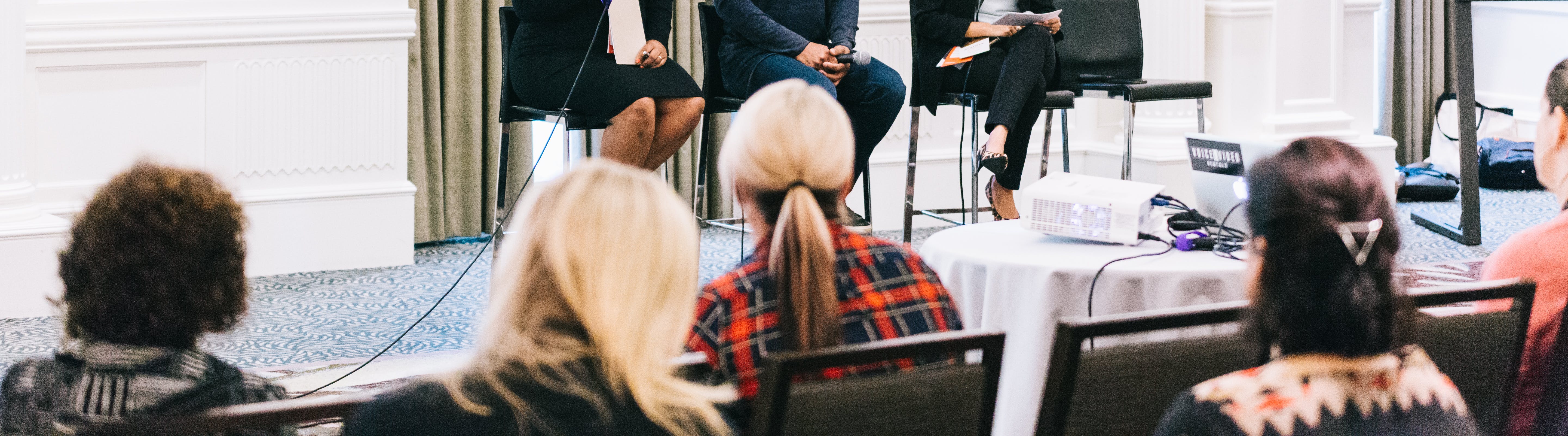 <p>Tonya Mosley, Leslie Miley and Anusha Alikhan discuss diversity and inclusion at ComNet 2016. <a href="https://www.flickr.com/photos/thecomnetwork/29651815864/in/album-72157664334746601/"><em>Photo by The Communications Network.</em></a></p>