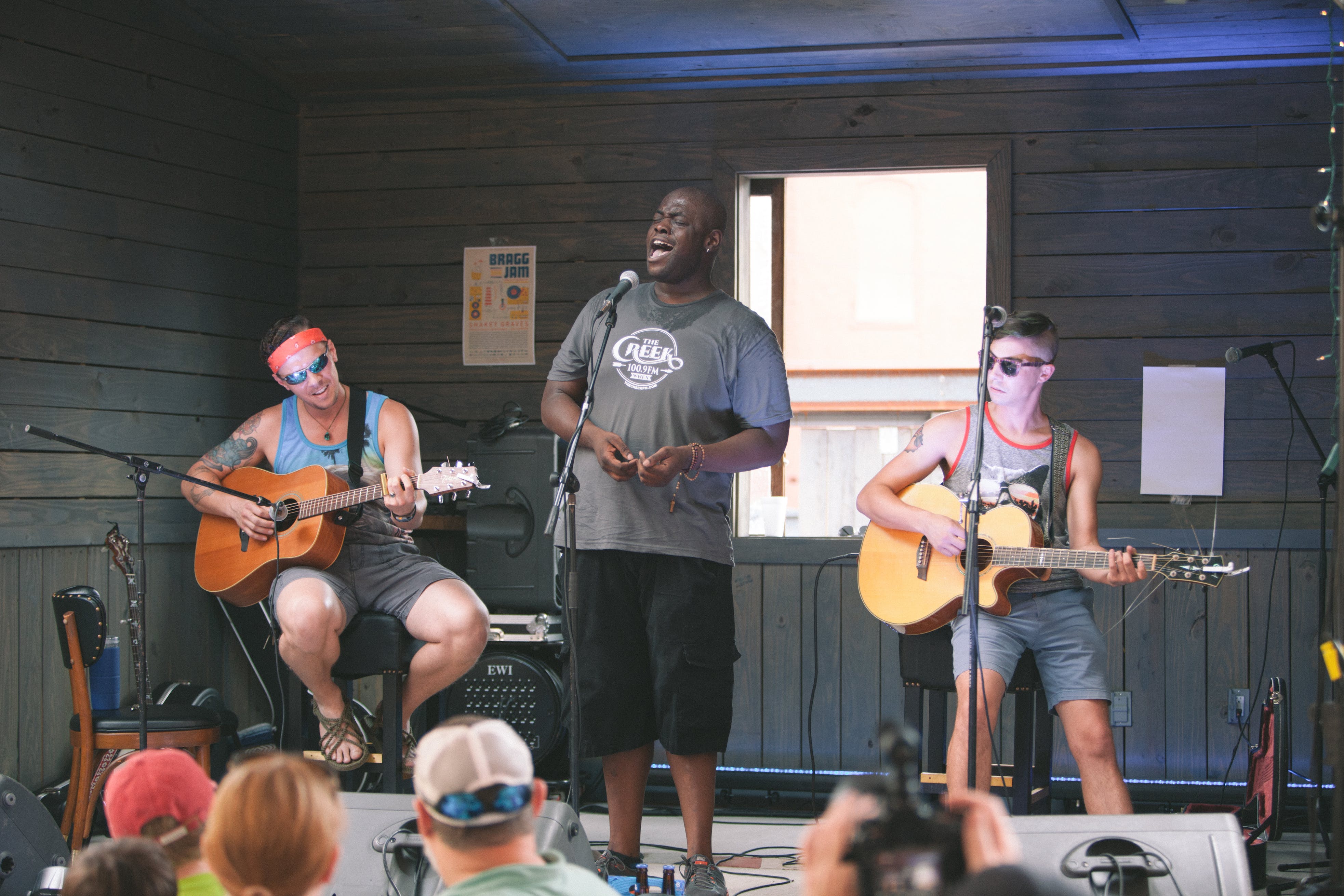 <p>Bragg Jam brings local and national acts like Charles Davis, pictured here, to Macon year-round, and will be expanding their programming through Knight funding. Photo by Tyler Shores.</p>