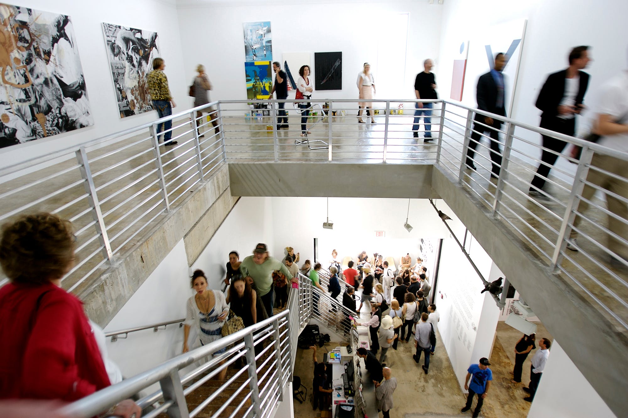 <p><em>Visitors at the Rubell Family Collection, receiving $500,000 from Knight to develop ambitious visual arts programming and support the careers of emerging artists and curators through curatorial internships and artist residencies. Credit: Chi Lam.</em></p>